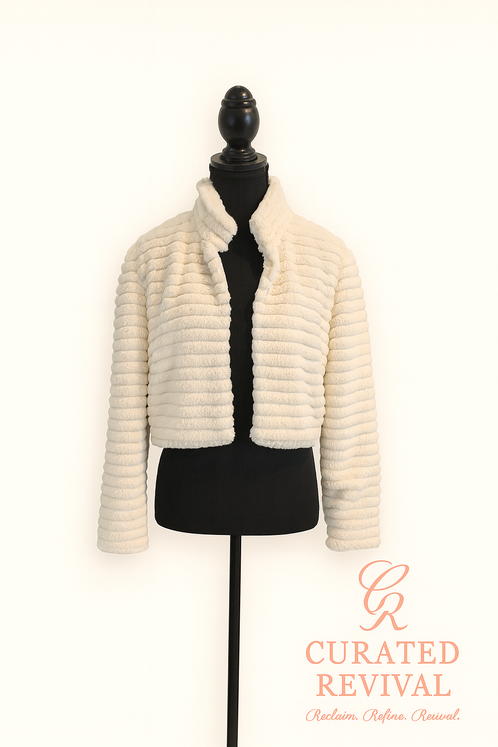 Sugar Rush – Betsey Johnson Faux Fur Cropped Jacket (Size Small) - $52