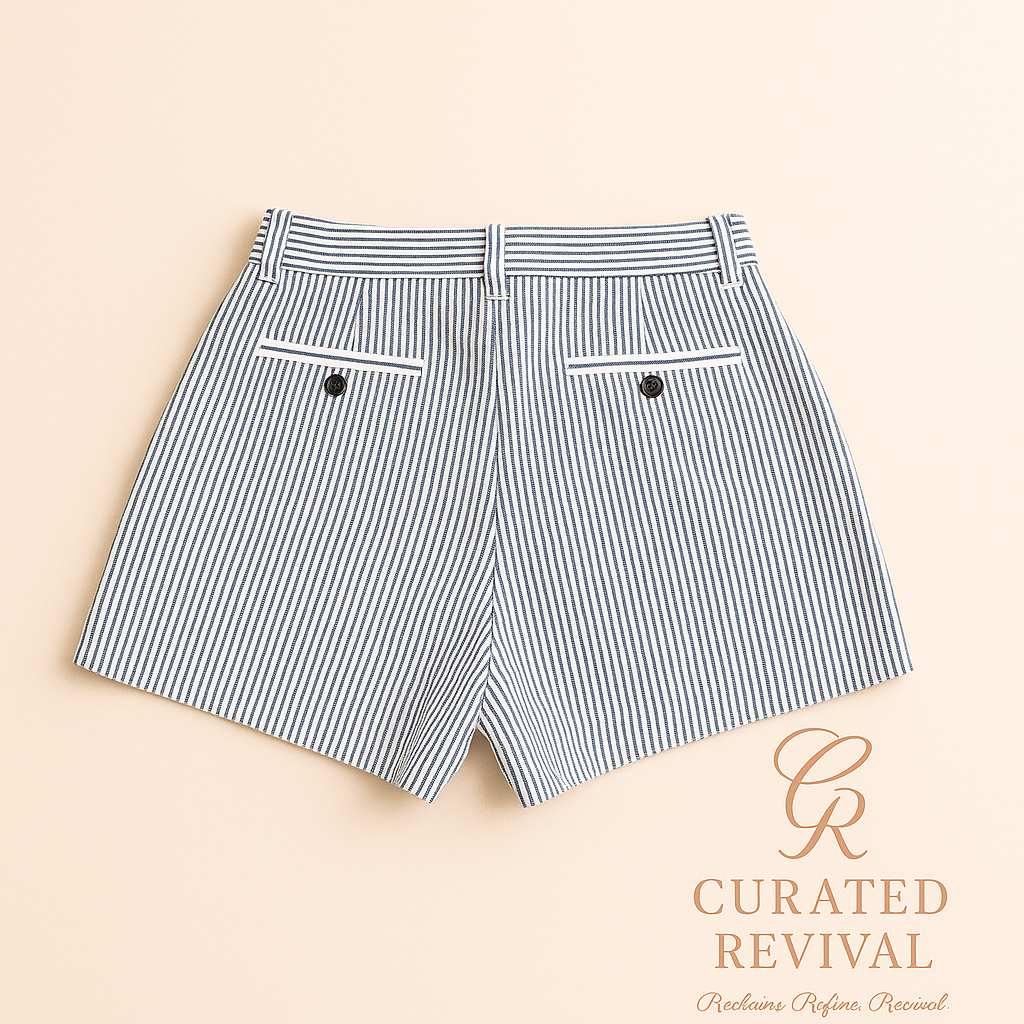 The Coastal Edit – Banana Republic Seersucker Stripe Shorts Size 6 - $38