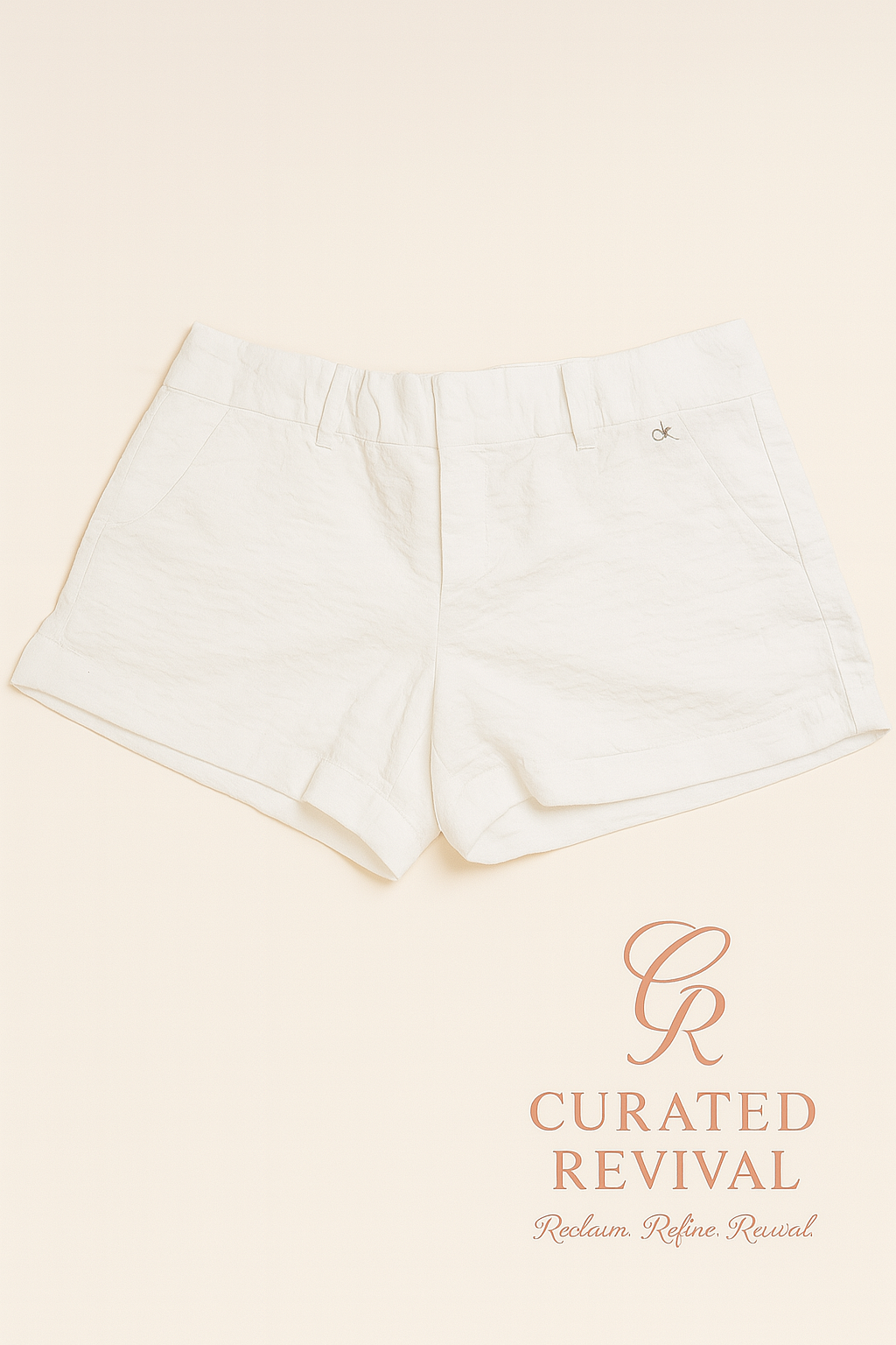 Clean Slate – Calvin Klein White Shorts