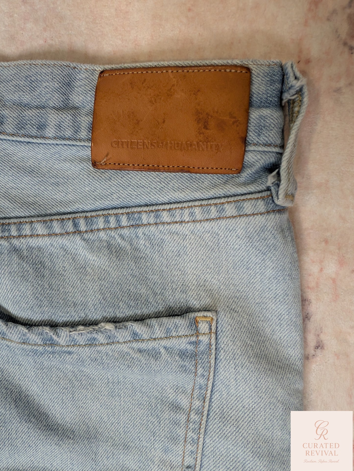 Citizens of Humanity Distressed Straight-Leg Jeans  Size 30 - $58