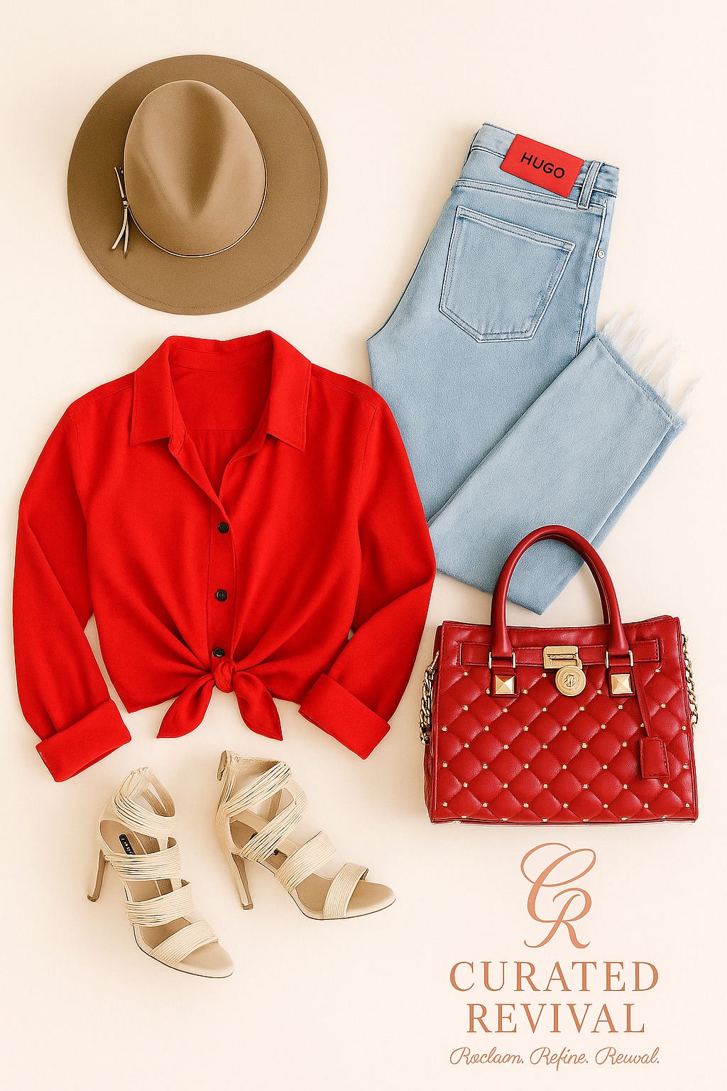 Dynamite Red Crop Tie Blouse bnwt Size S - $28