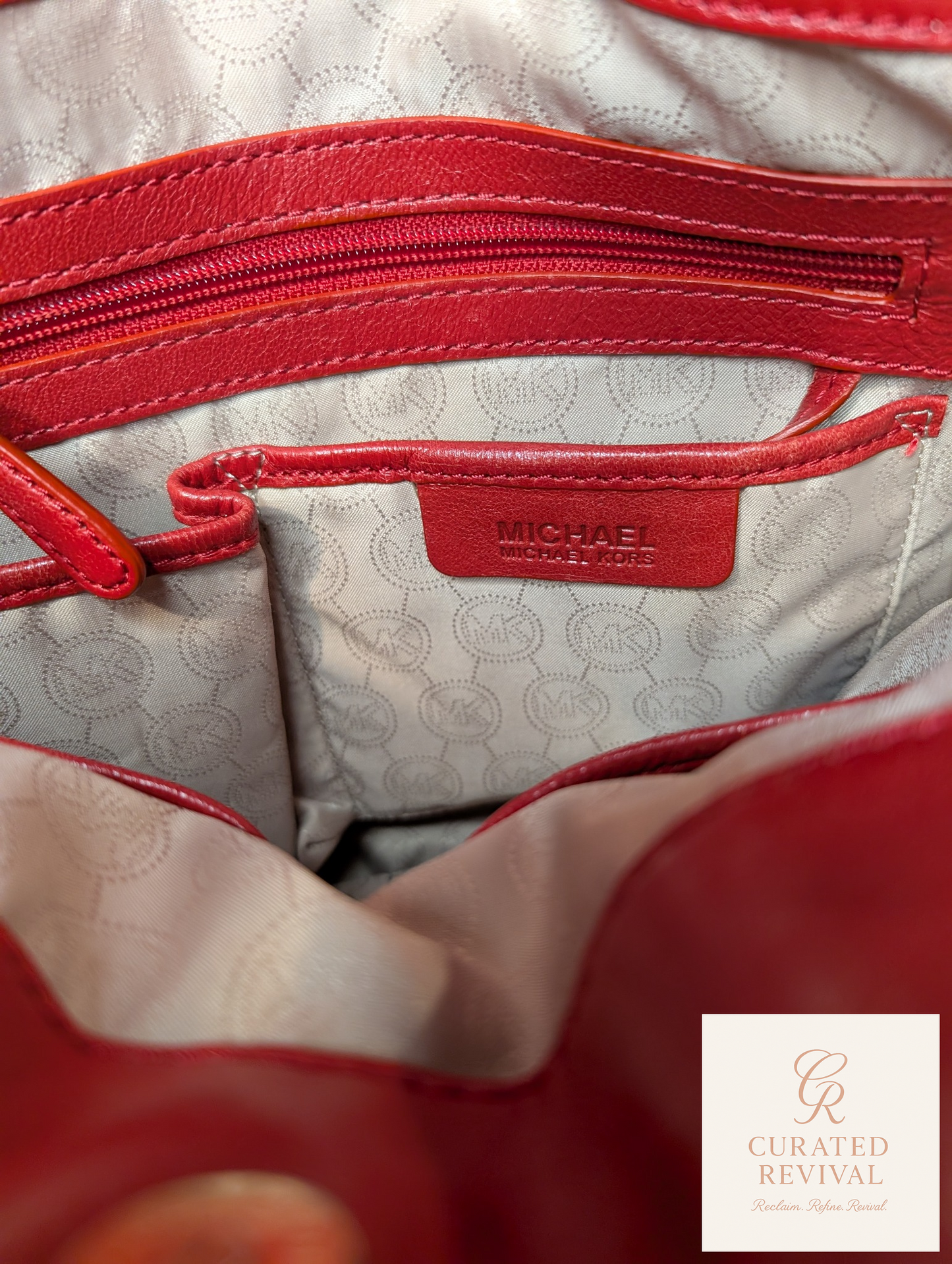Main Character Carry – Michael Kors Red Studded Satchel