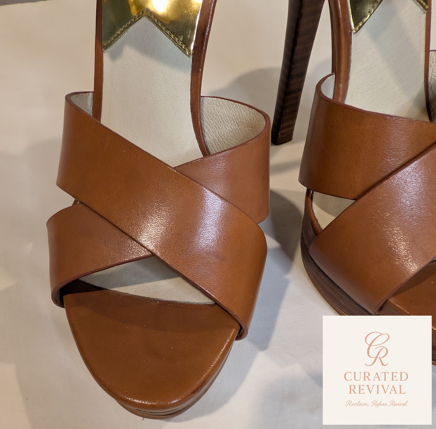 Golden Hour – Michael Kors Cognac Platform Heels