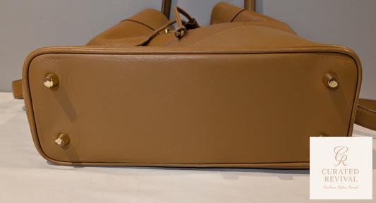 The Luxe Carry Edit β Mezzi Tan Leather Bucket Bag $68