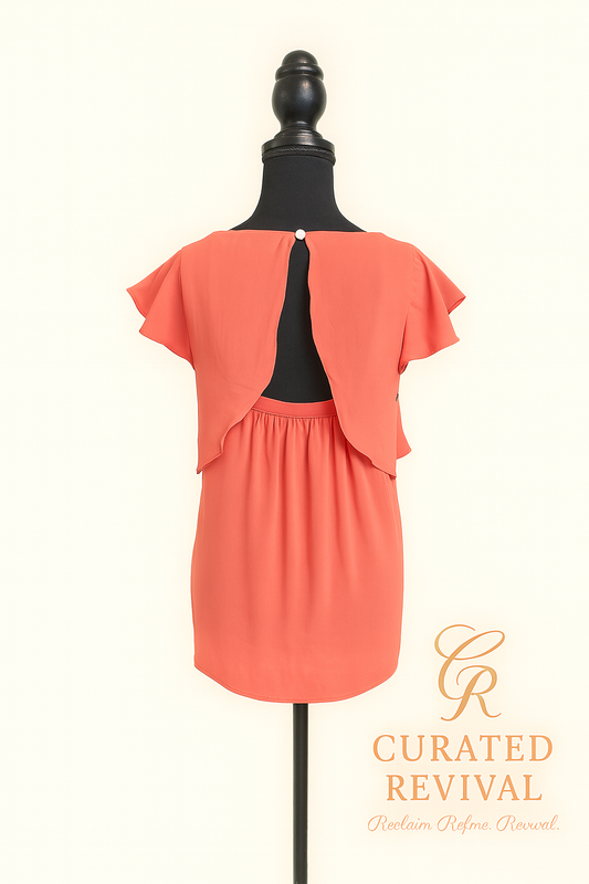 Meadow Rue Ruffle-Front Top | Size 4 $36