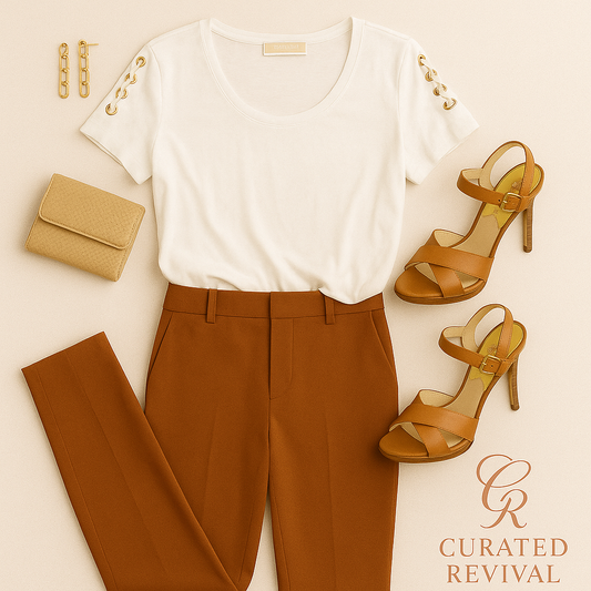 Laced Intentions – Michael Kors Grommet Tee Size M - $32