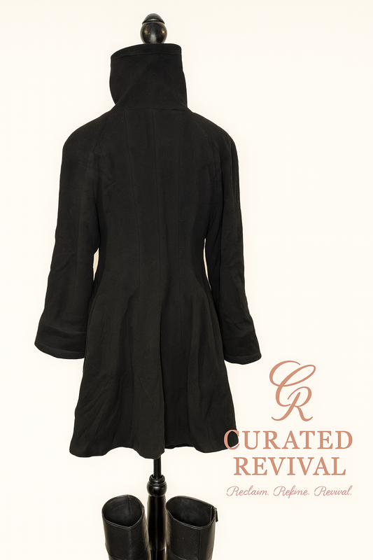 Mallia Black Wool & Cashmere Jacket – Size 4 - $162