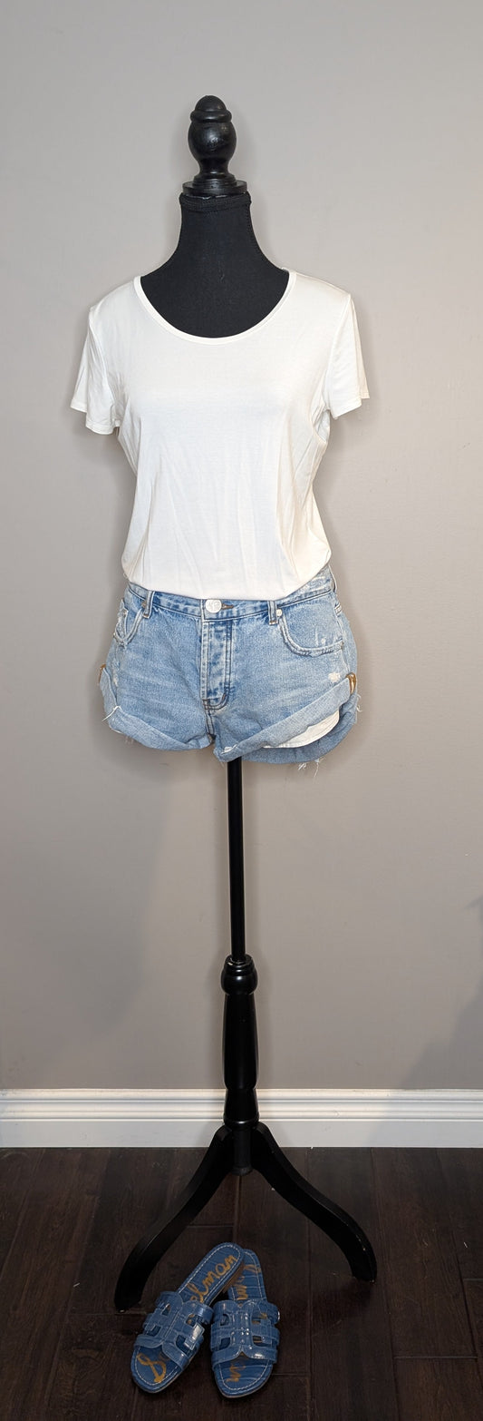 One Teaspoon Bandit Denim Cut-Off Shorts — Women's