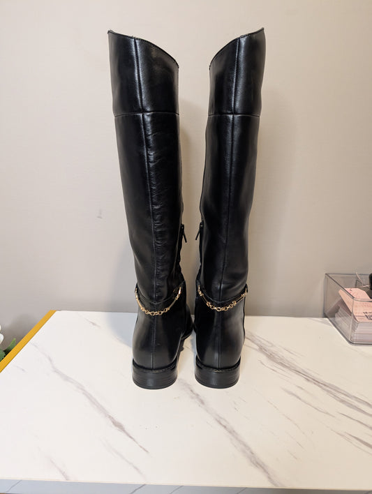 Bronx Leather Riding Boots — Women's Size 8