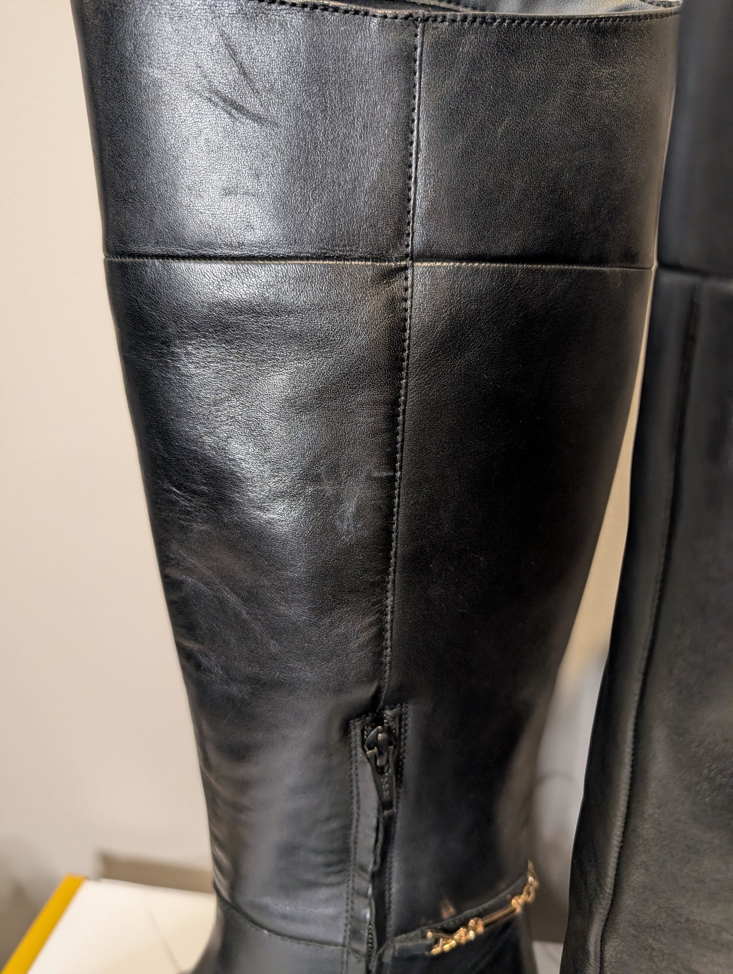 Bronx Leather Riding Boots — Women's Size 8