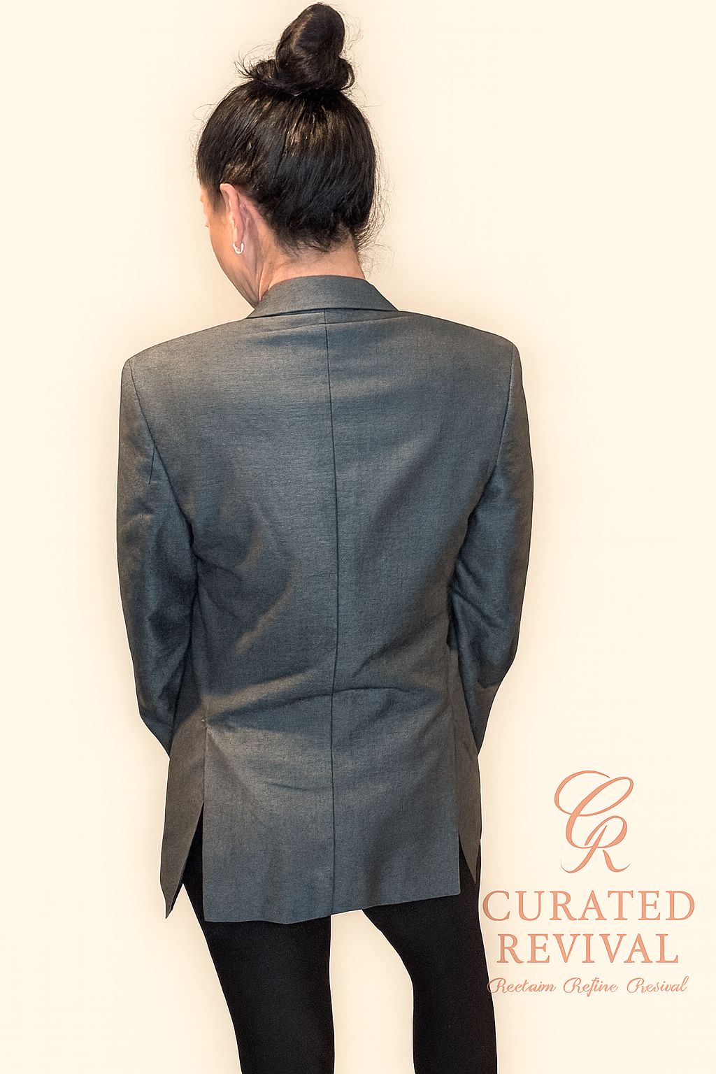 Michael Kors Charcoal Tailored Blazer – Size Medium