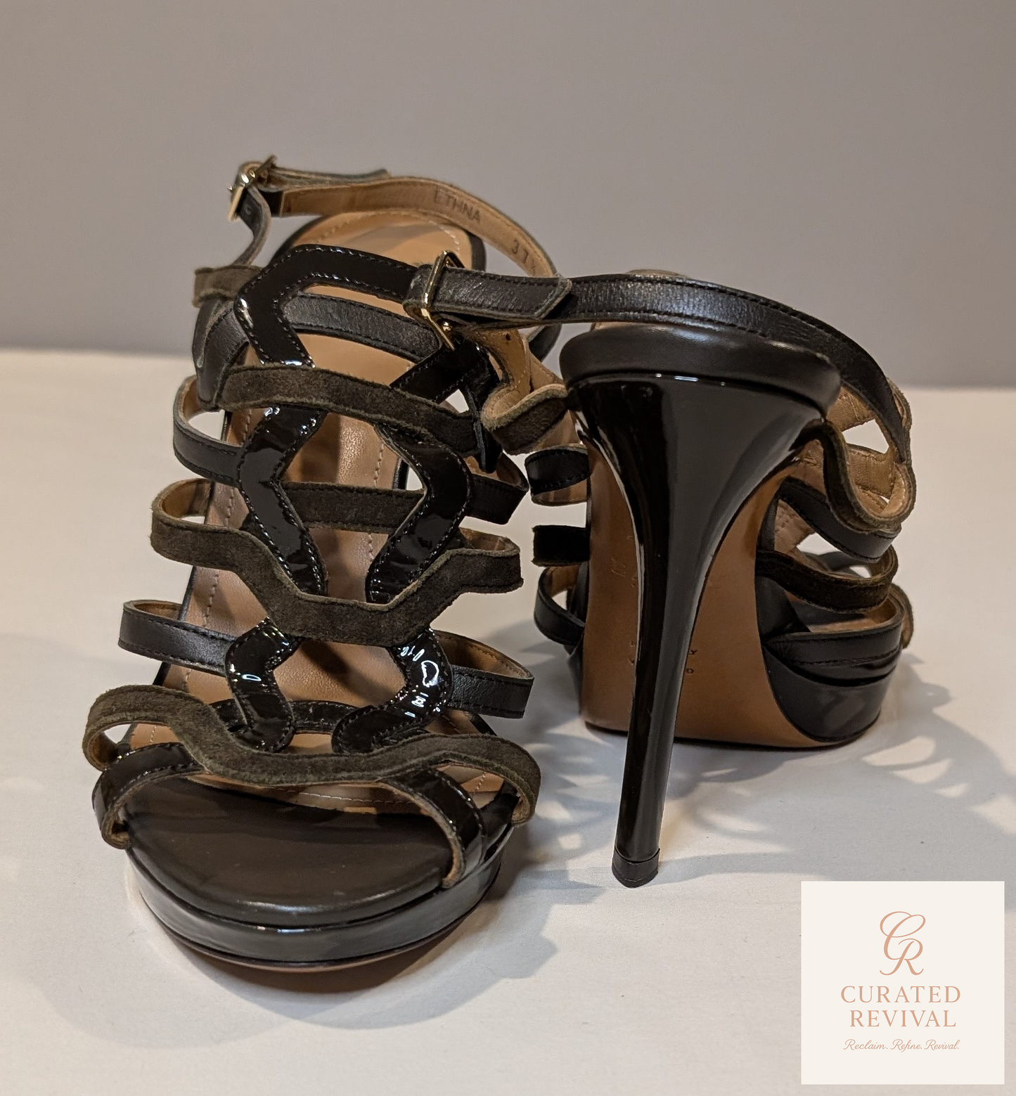 After Dark – Bally Strappy Leather Heels