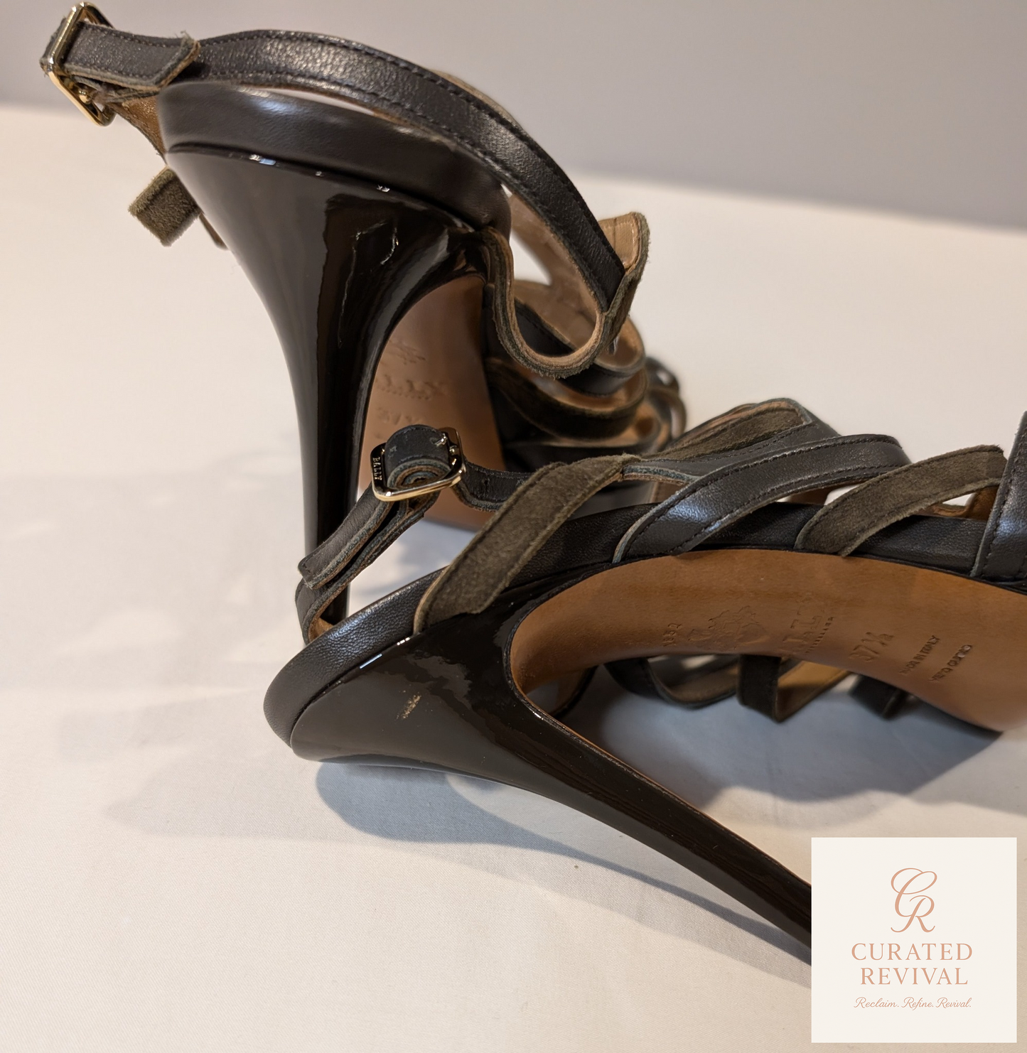 After Dark – Bally Strappy Leather Heels