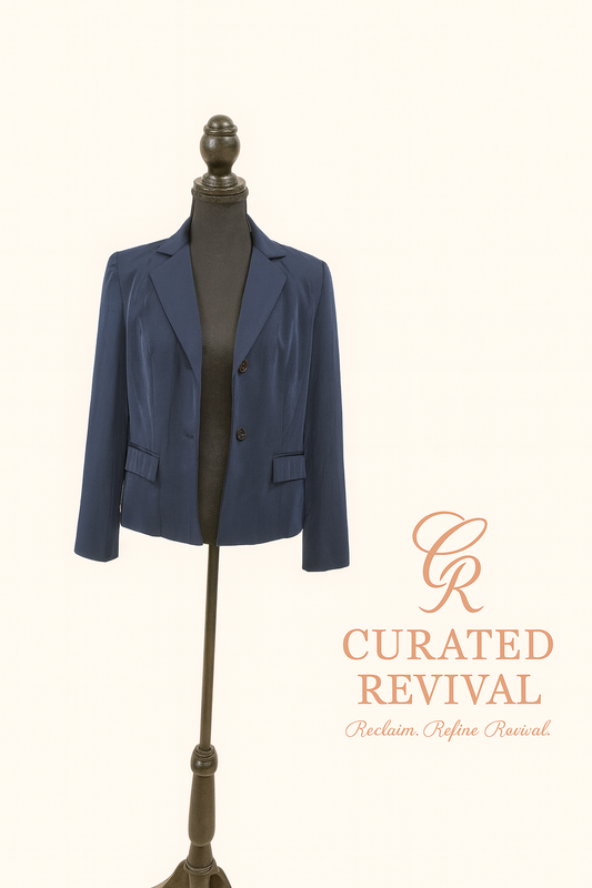 Louben Structured Navy Blazer  Size 6 - $58