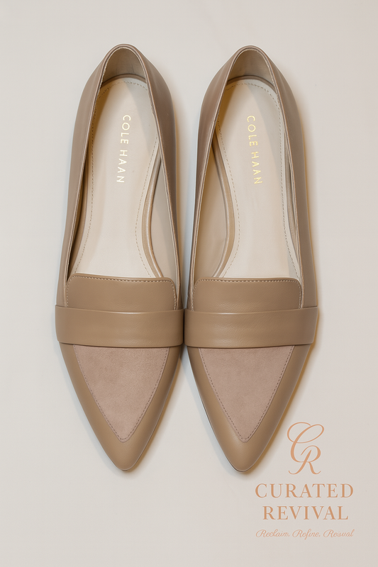 Soft Authority – Cole Haan Taupe Flats