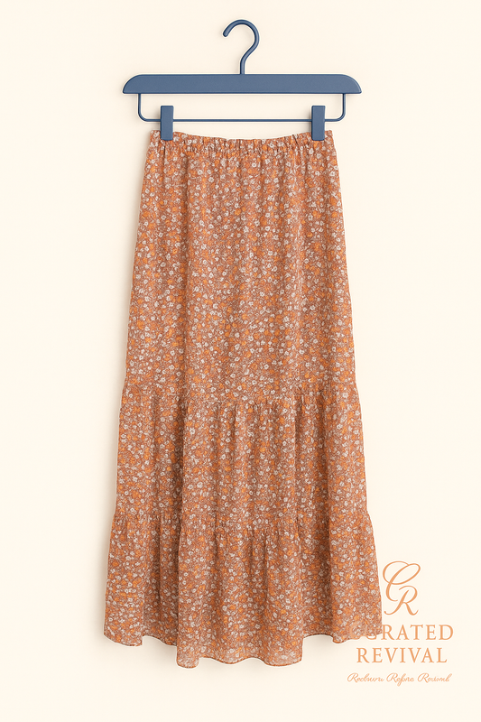 Petal Pusher – RW&CO Floral Tiered Midi Skirt