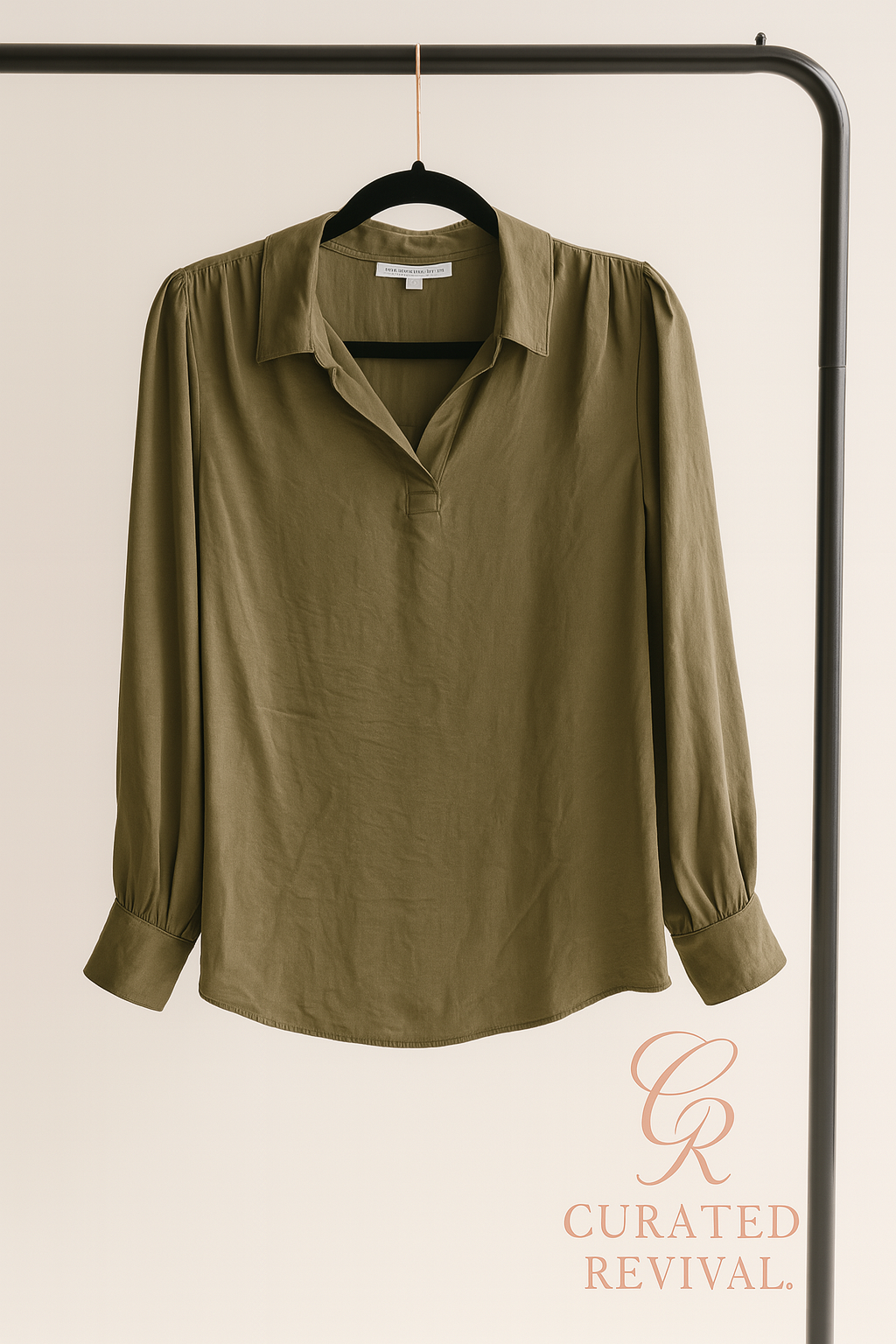 After Hours – Banana Republic Draped Blouse Size M - $34