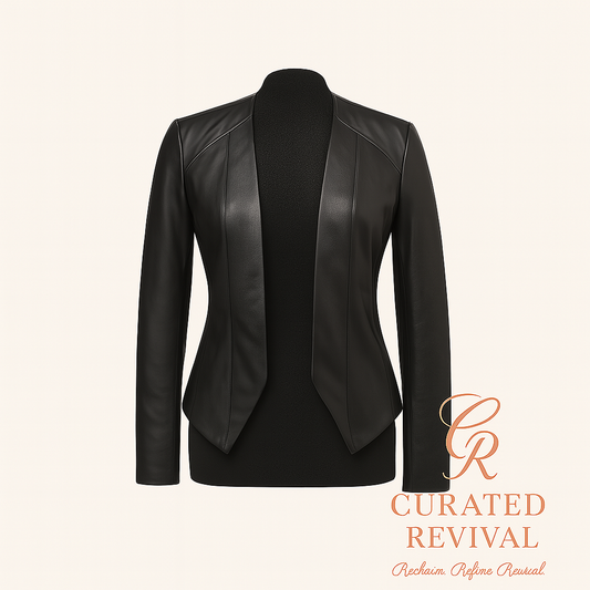 Main Character Energy – Dynamite Black Faux Leather Jacket