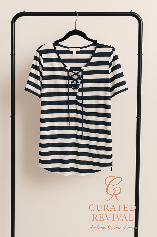 Nautical by Nature – Michael Kors Lace-Up Tee
