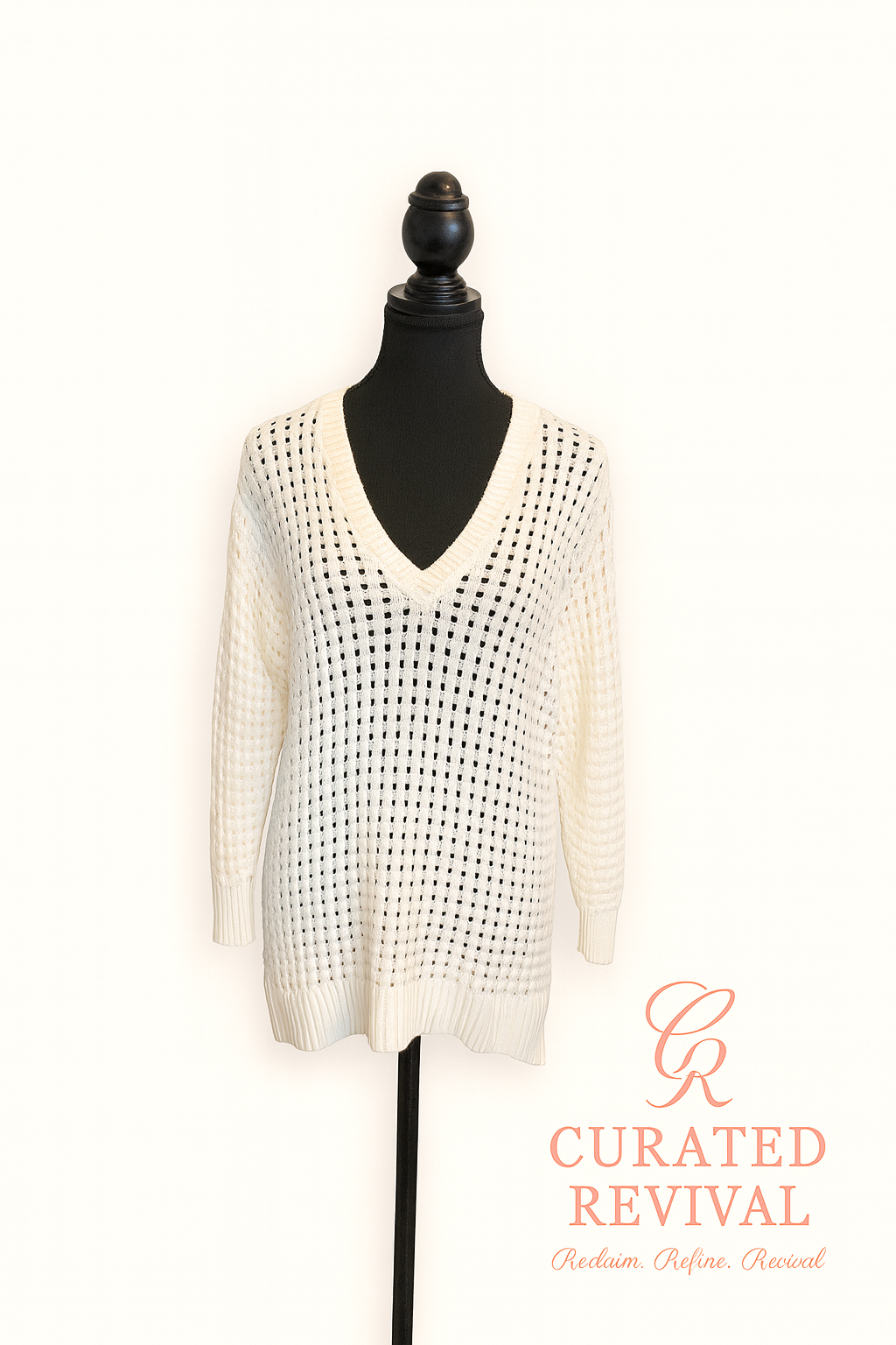 Michael Kors Open-Knit Sweater (Size L)