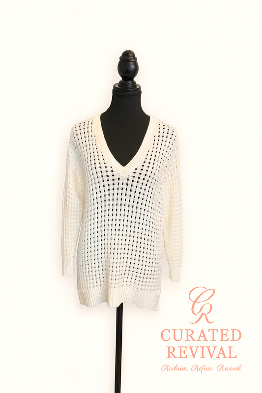 Michael Kors Open-Knit Sweater (Size L)