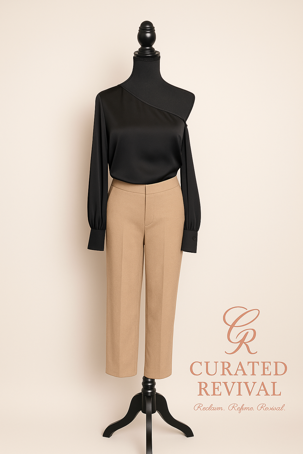 Power Poise – Babaton Camel Tailored Trousers (Size 8)