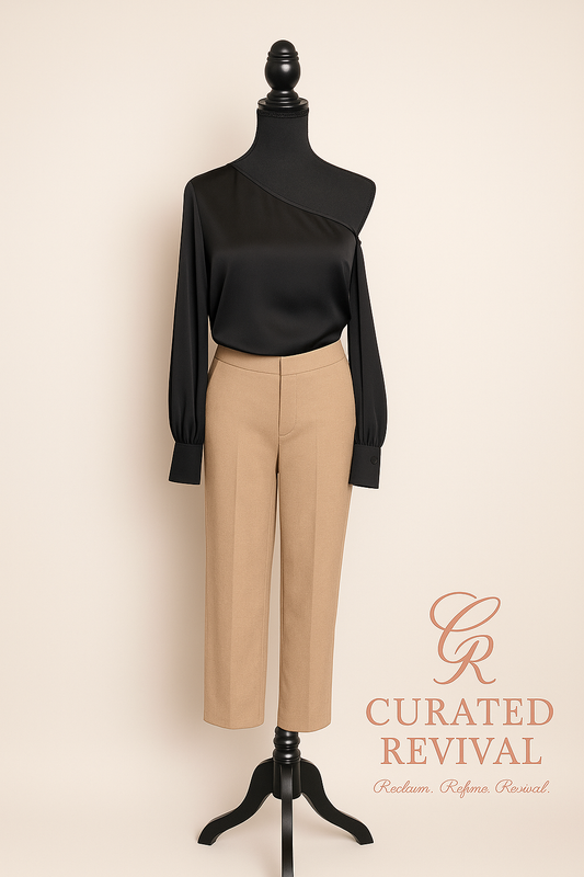 Power Poise – Babaton Camel Tailored Trousers (Size 8)