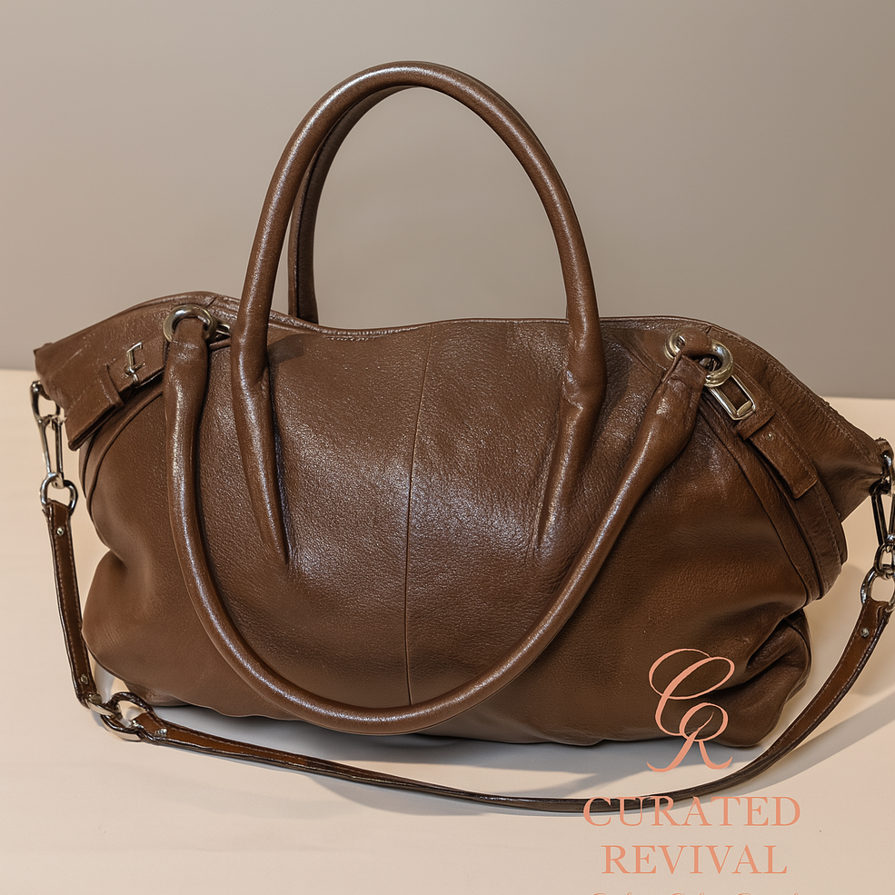 Soft Power – Coach Slouchy Leather Shoulder Bag $58