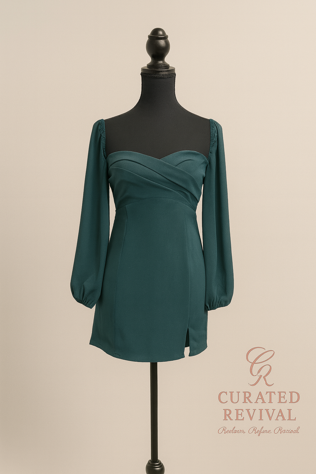 Abercrombie Puff-Sleeve Dress — Size S