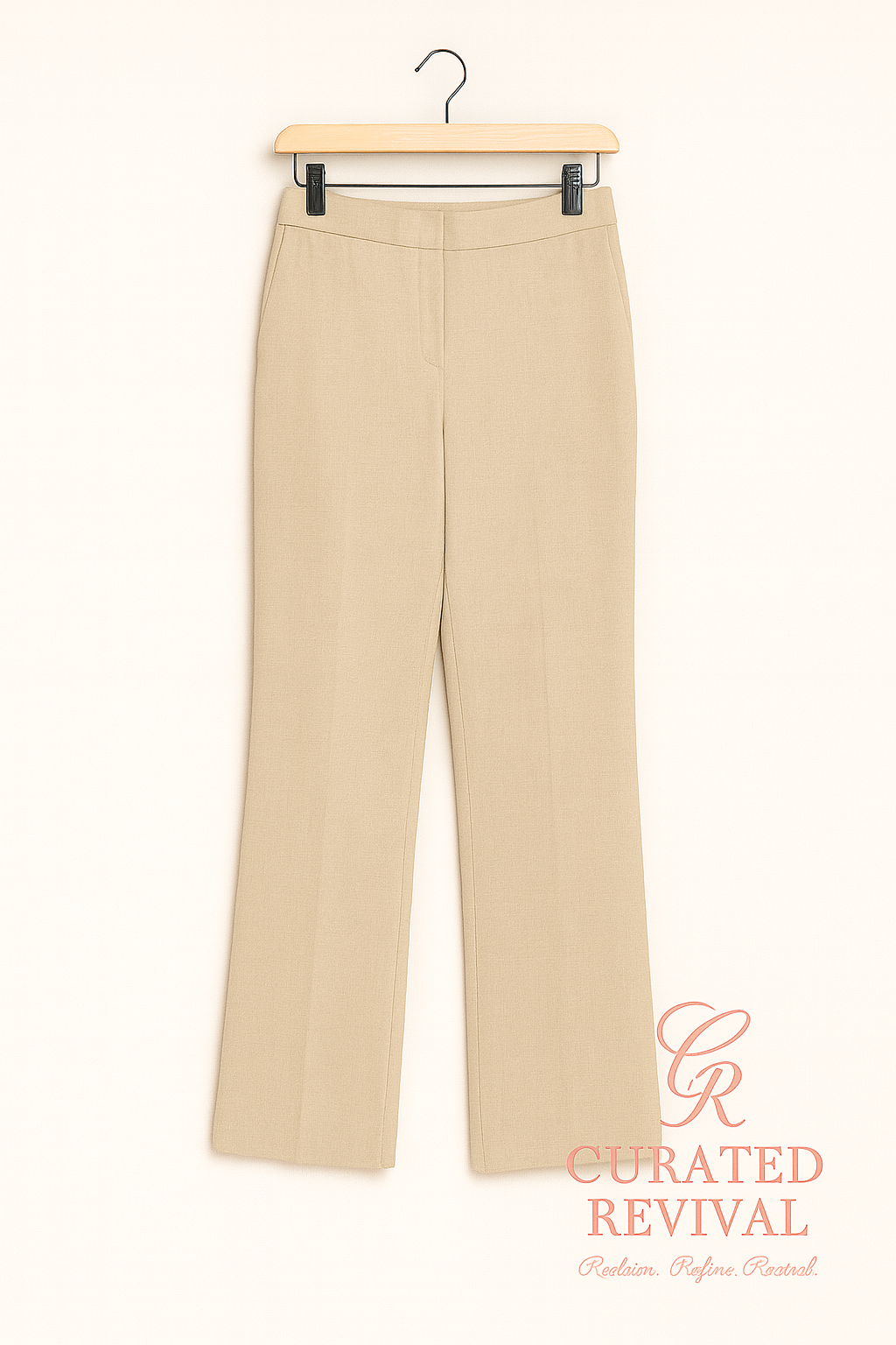 Power Poise – Babaton Camel Tailored Trousers (Size 8)