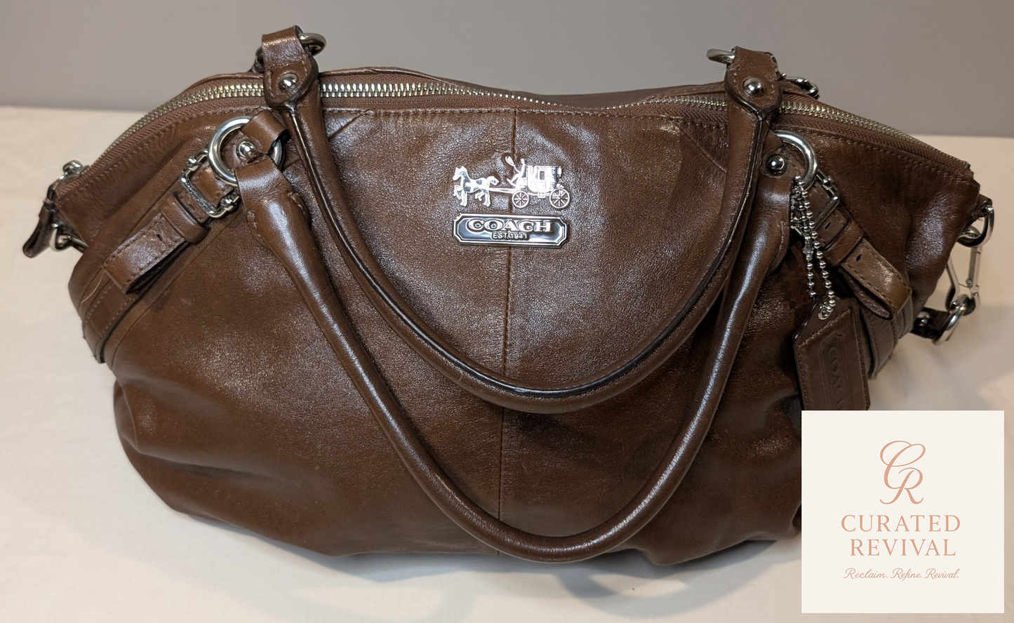 Soft Power – Coach Slouchy Leather Shoulder Bag $58