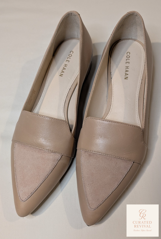 Soft Authority – Cole Haan Taupe Flats