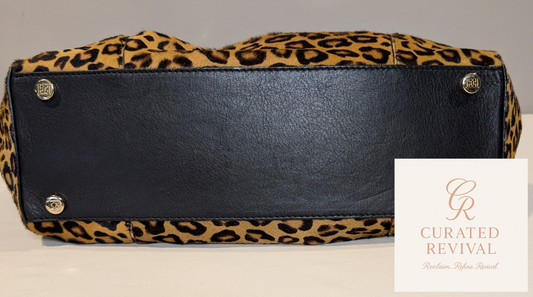 Main Character Moment – Escada Leopard Top Handle Purse