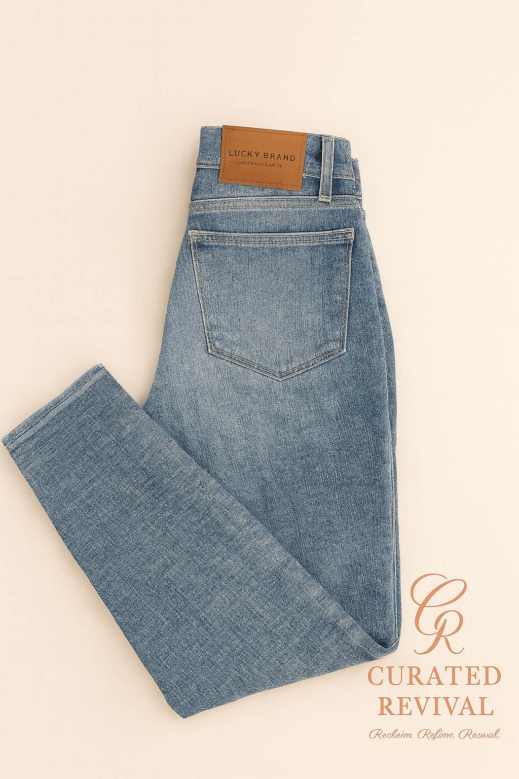 Lucky Strike – Lucky Brand Mid-Wash Denim Size 6/27 - $58