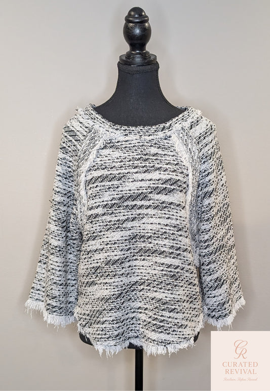 IRO Striped Fringe Sweater – Size 34