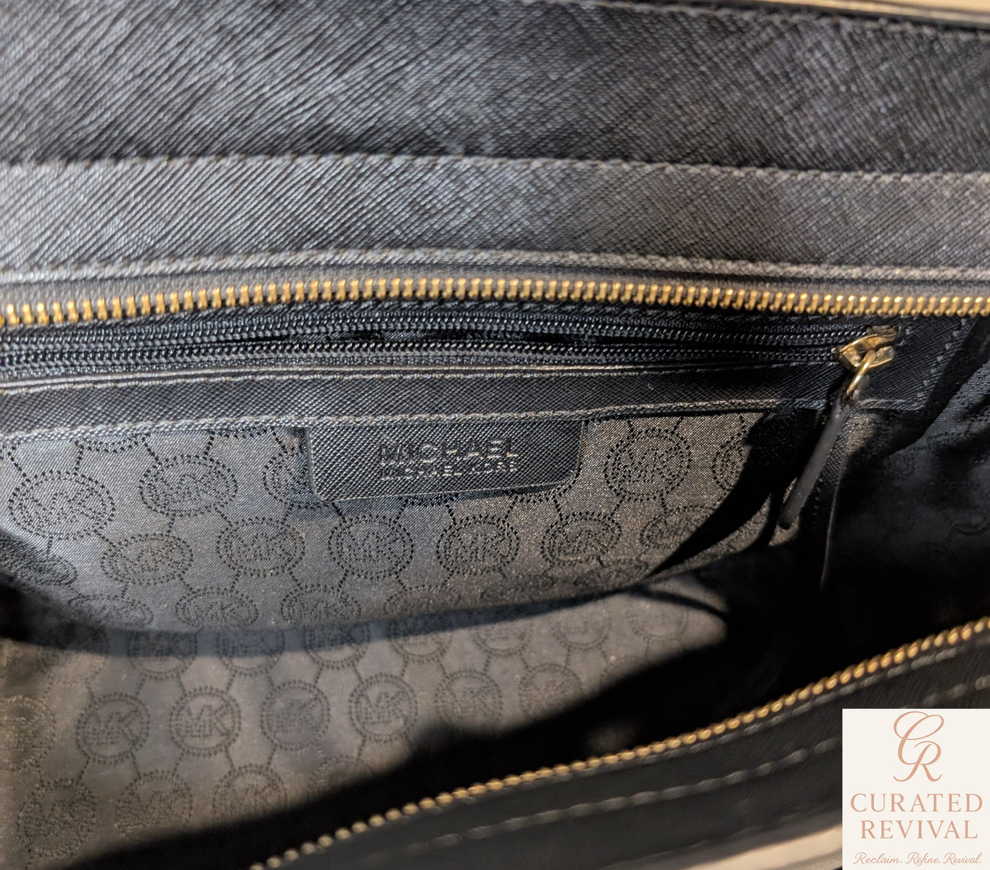 🖤 Michael Kors Jet Set Saffiano Leather Satchel + Wallet Set