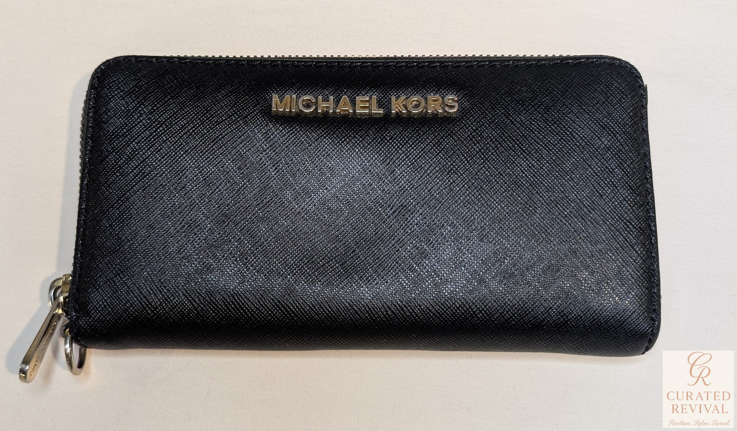 🖤 Michael Kors Jet Set Saffiano Leather Satchel + Wallet Set