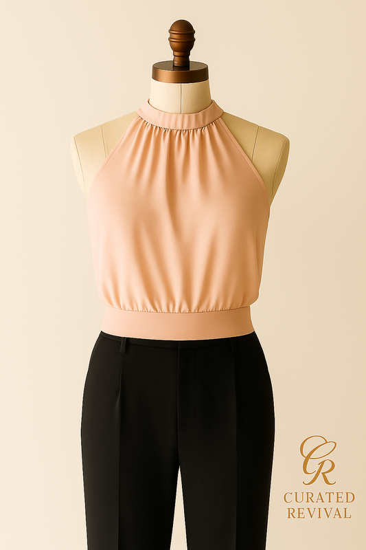 Wilfred Blush Halter – Soft Satin, Strong Intentions