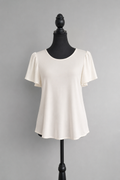 Banana Republic Ruffle Sleeve T-Shirt — Women's Size Medium