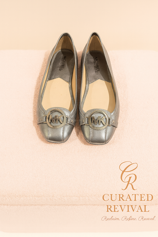 Michael Kors Metallic Ballet Flats – Size 7 – $38 CAD