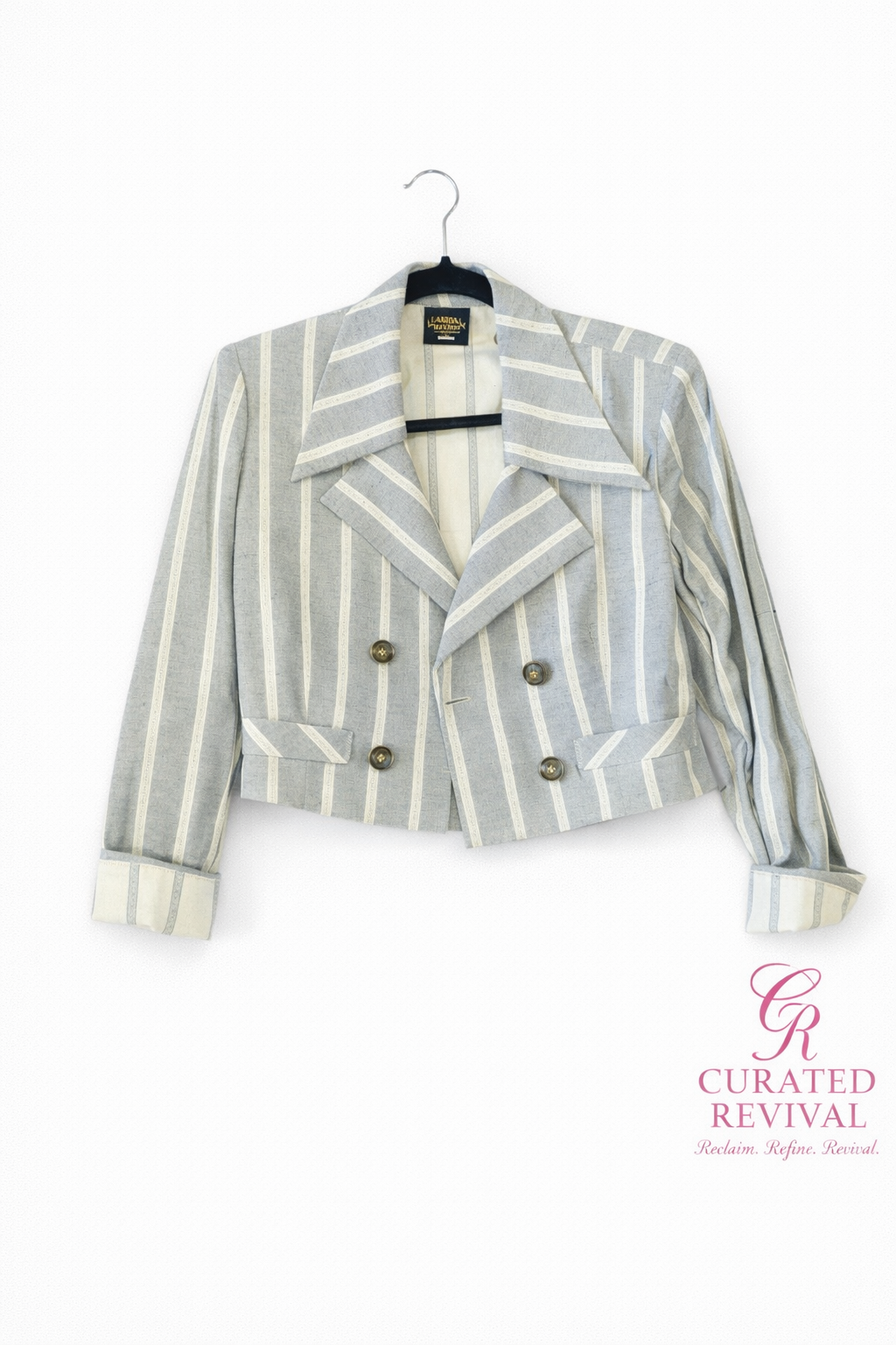 Vintage Crop Blazer — Size 12 fits M