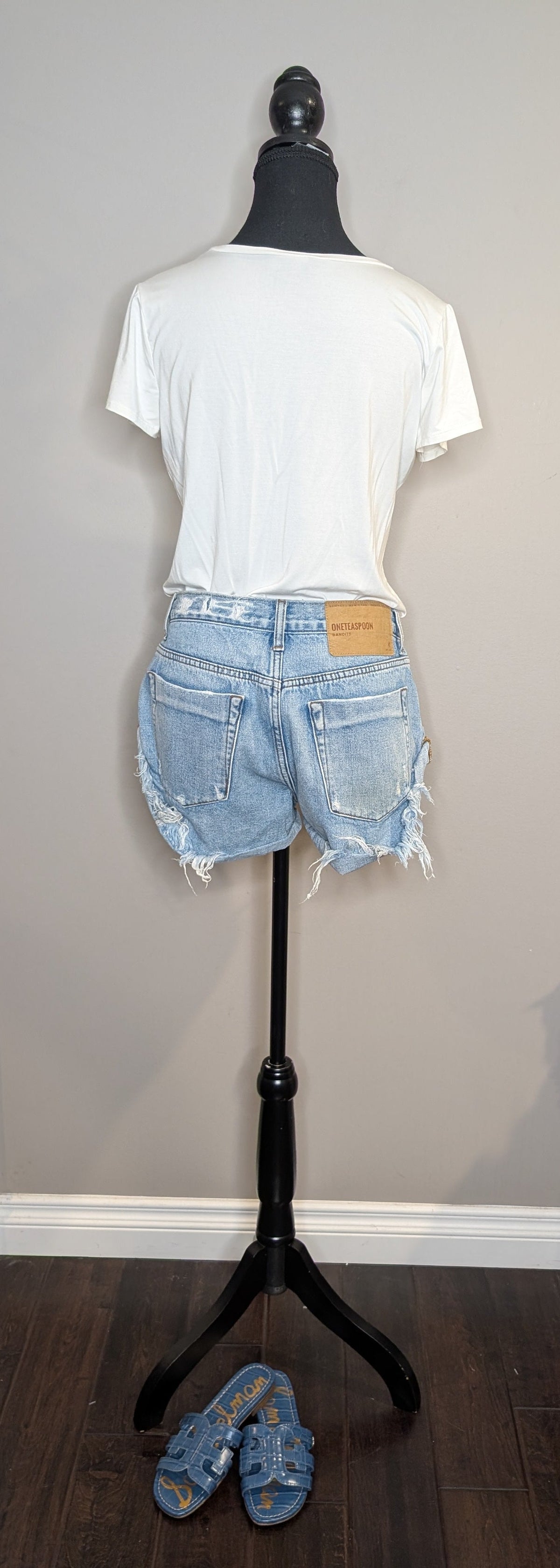 One Teaspoon Bandit Denim Cut-Off Shorts — Women's detail view 2