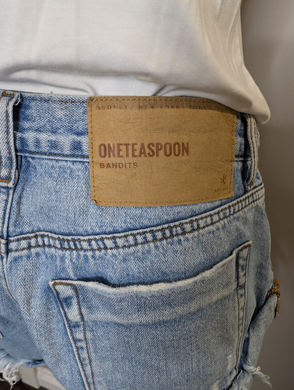 One Teaspoon Bandit Denim Cut-Off Shorts — Women's detail view 3