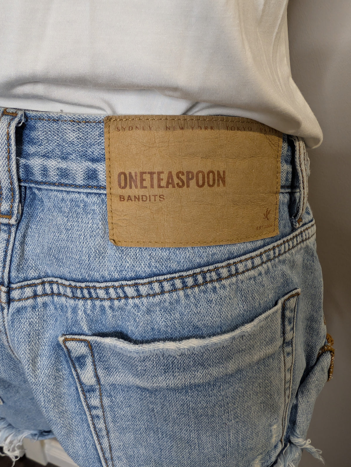One Teaspoon Bandit Denim Cut-Off Shorts — Women's detail view 3