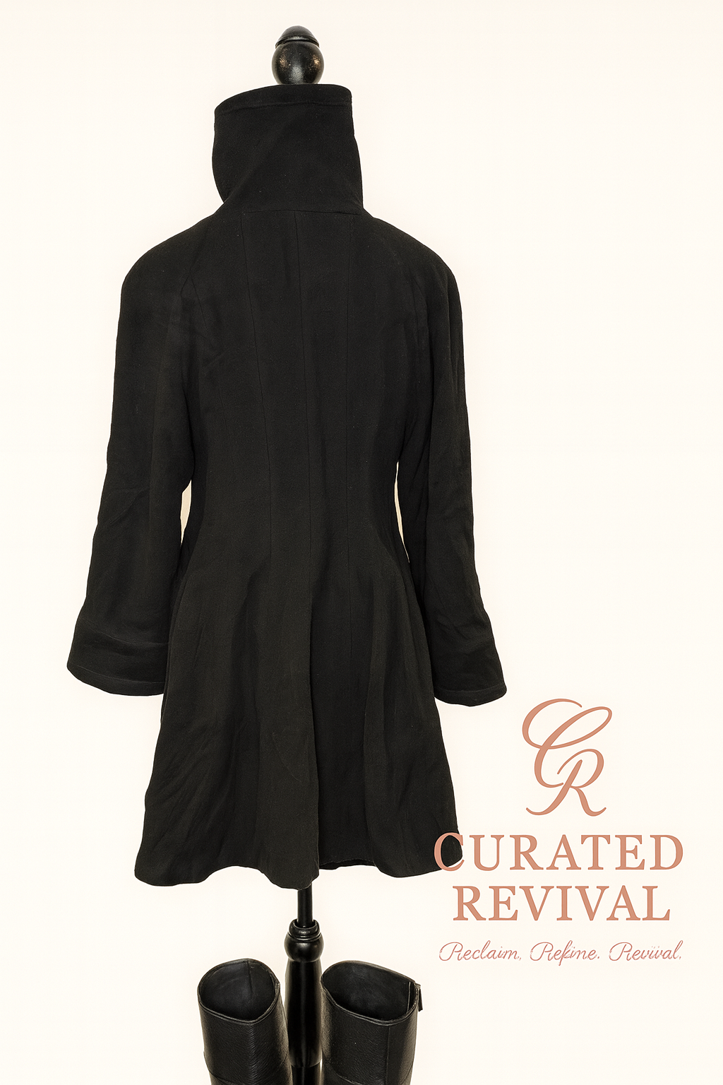 Mallia Black Wool & Cashmere Jacket – Size 4 - $162