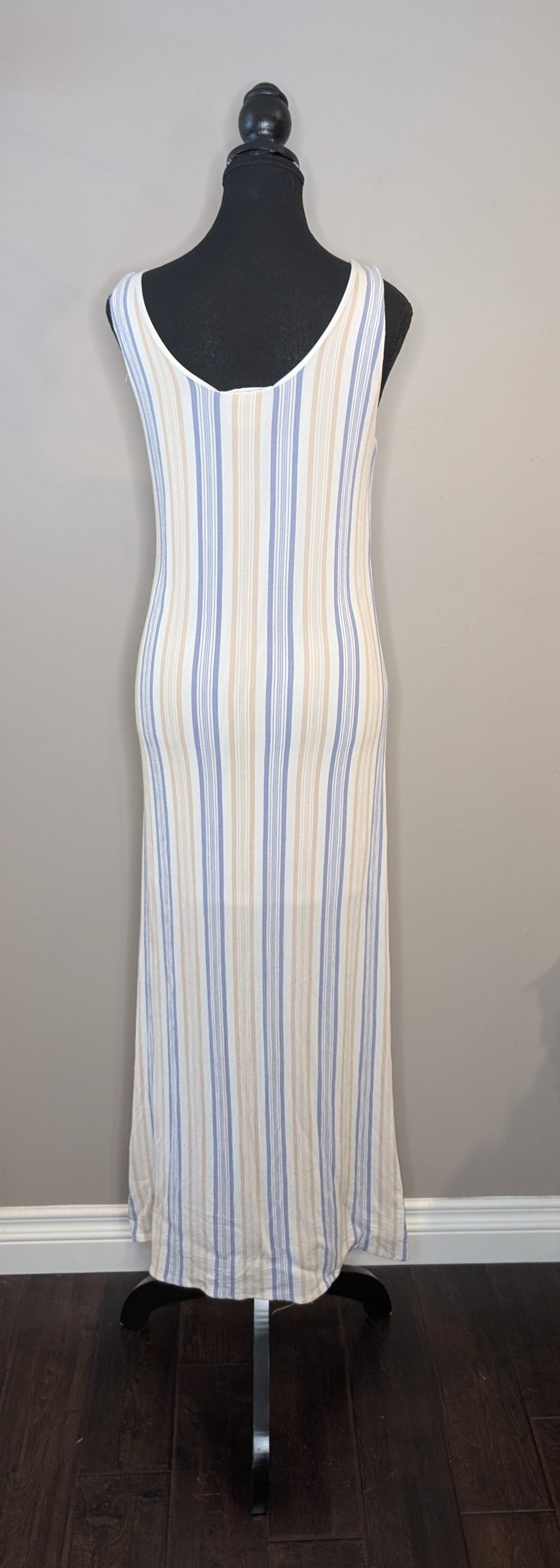 Sadie & Sage Striped Button Midi Dress — Women's Size S