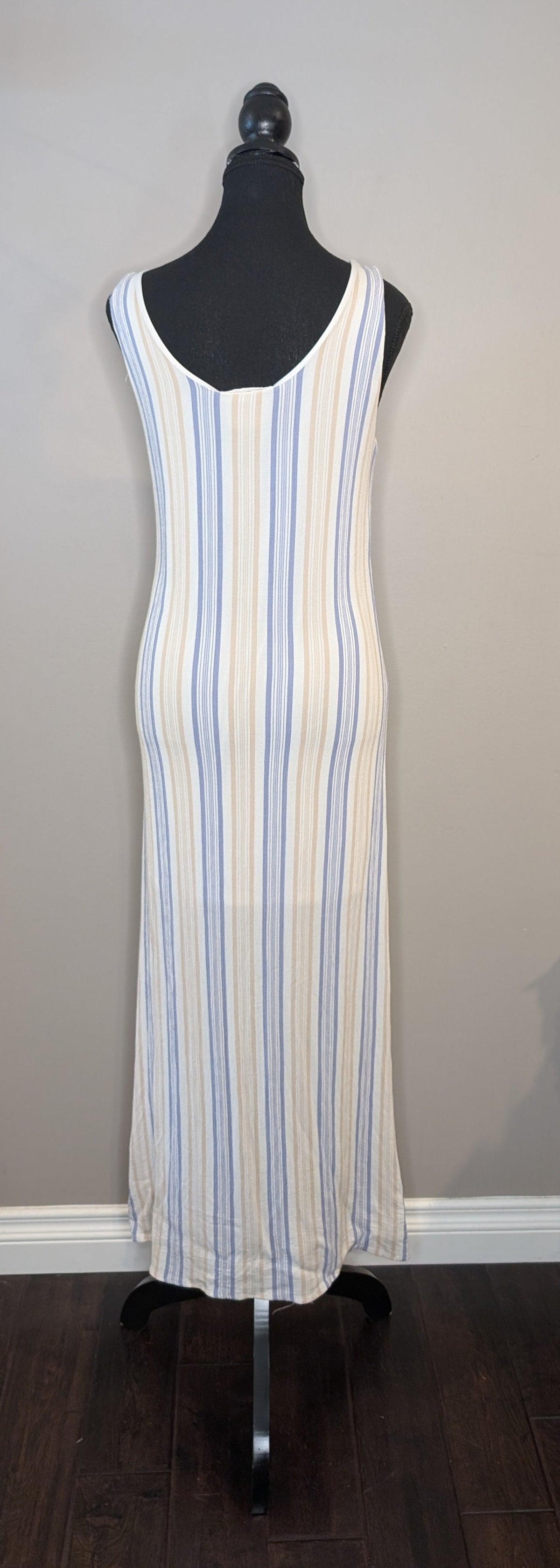 Sadie & Sage Striped Button Midi Dress — Women's Size S