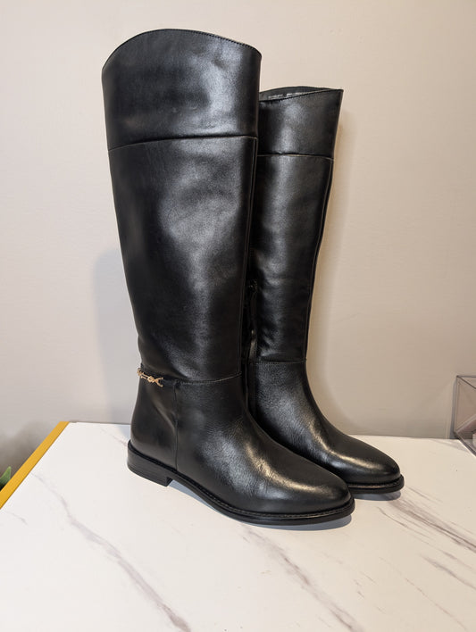 Bronx Leather Riding Boots — Women's Size 8