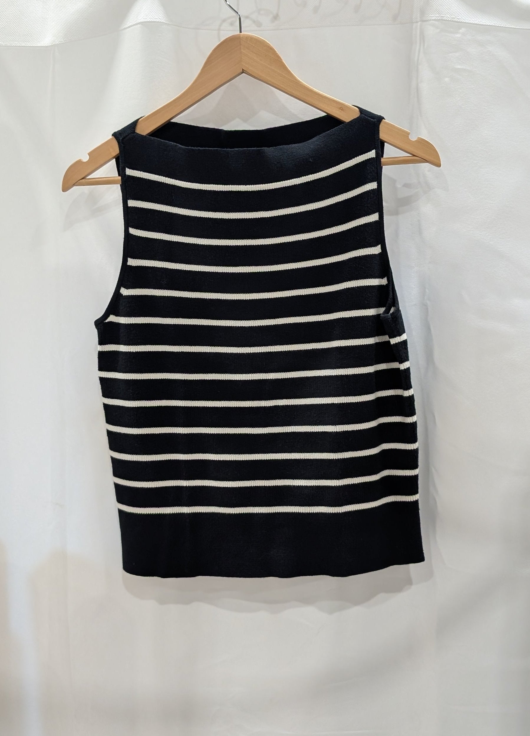 Banana Republic Striped Sweater Vest — Women's Size Small detail view 2