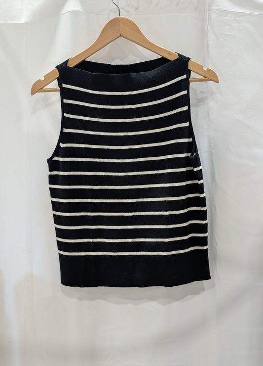 Banana Republic Striped Sweater Vest — Women's Size Small detail view 2